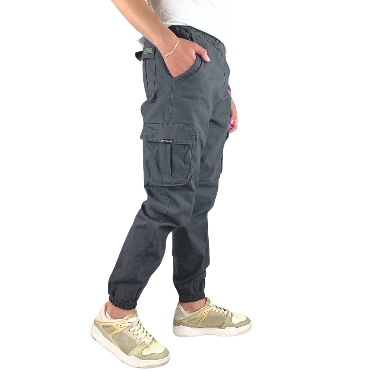 Foto 3 pulgar | Jogger Cargo Gris Indutex Y Moda para Hombre