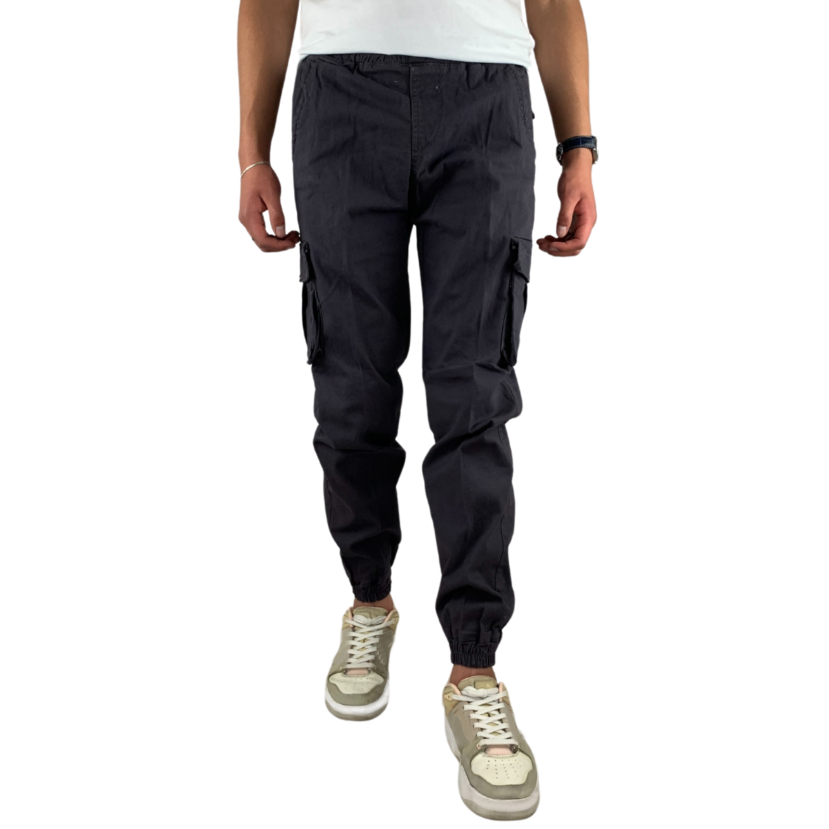 Foto 2 pulgar | Jogger Cargo Negro Indutex Y Moda para Hombre