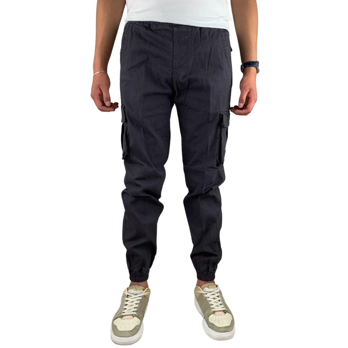 Foto 3 pulgar | Jogger Cargo Negro Indutex Y Moda para Hombre