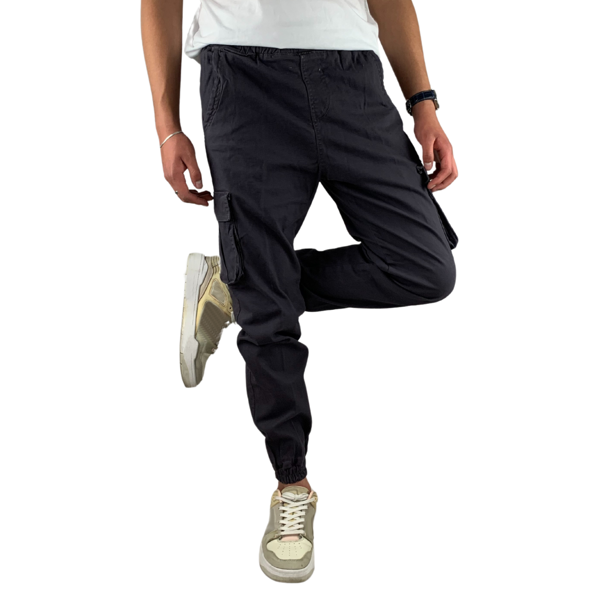 Foto 4 pulgar | Jogger Cargo Negro Indutex Y Moda para Hombre