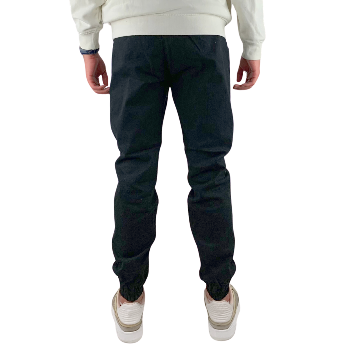 Foto 4 | Jogger Liso Negro Indutex Y Moda Para Hombre