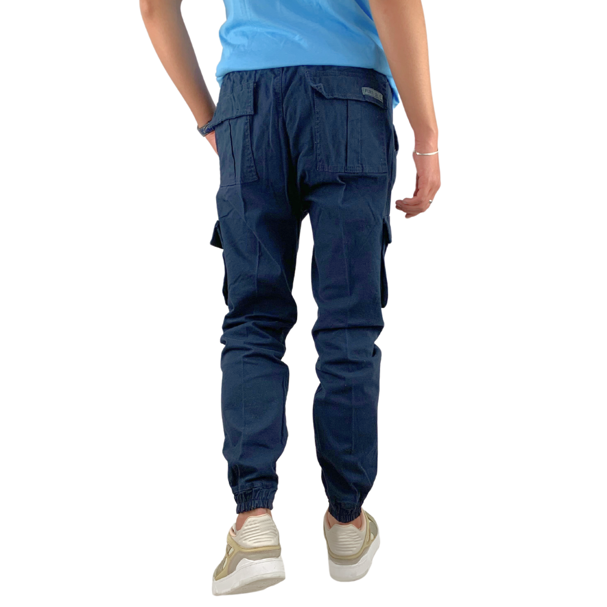 Foto 6 pulgar | Jogger Cargo Indutex y Moda Azul para Hombre