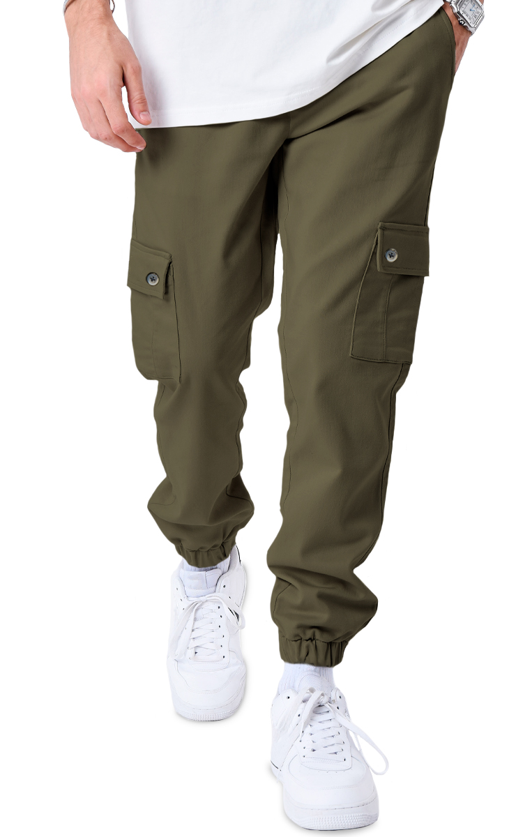 Foto 5 | Pantalón Cargo Jogger Bolsas Skinny Strech para Hombre