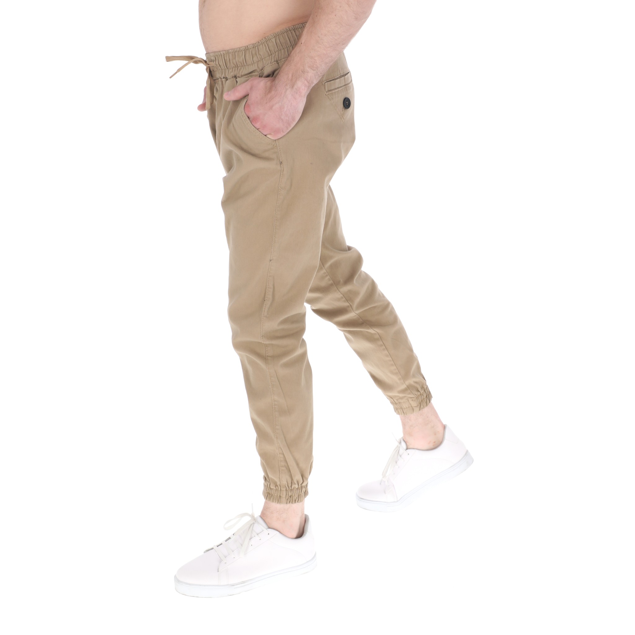 Foto 6 pulgar | Jogger Slim De Gabardina Para Hombre Color Beige Chb Chili Beans Clothing Co.