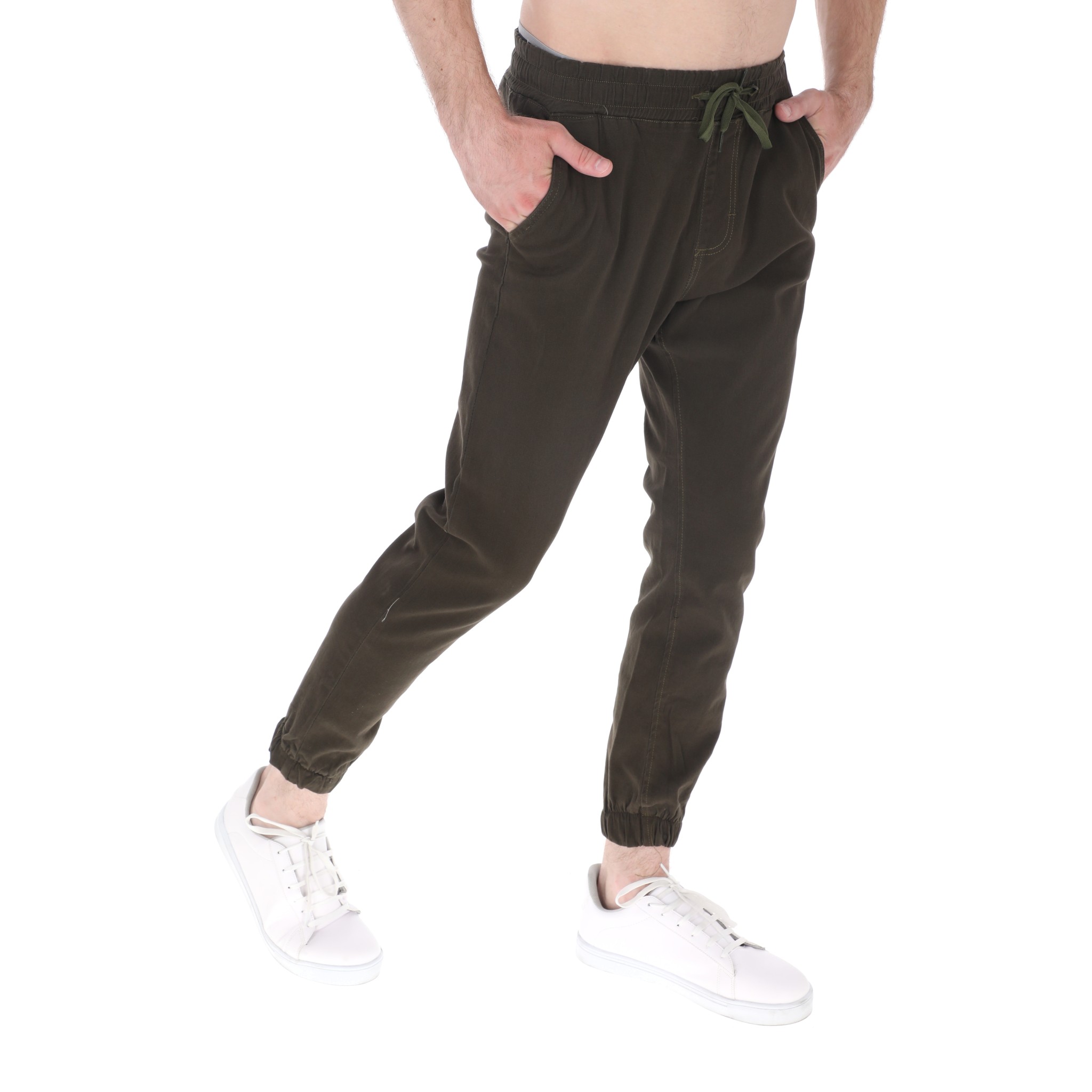 Foto 6 pulgar | Jogger Slim De Gabardina Para Hombre Color Verde Militar Chb Chili Beans Clothing Co.