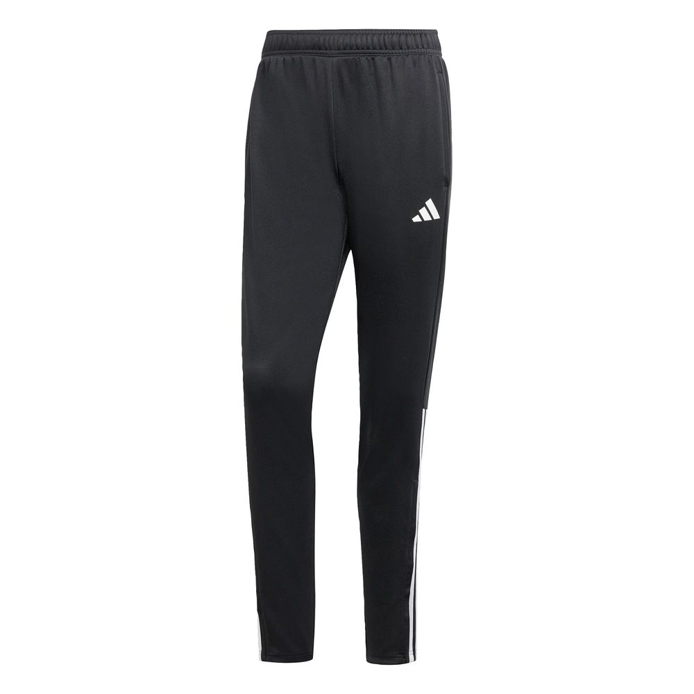 Pants Ajustados Aeroready Sereno Regular Cut 3 Franjas Pierna Cónica Adidas Negro Hombre