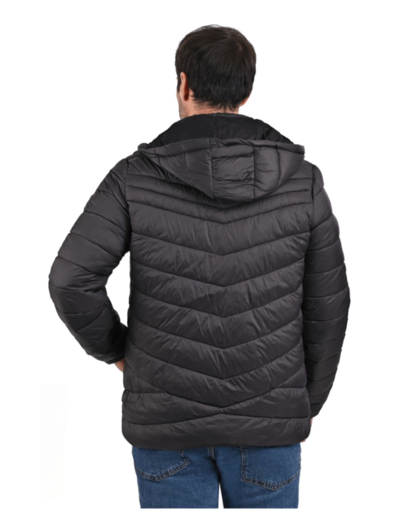 Foto 4 pulgar | Chamarra Capitonada Afelpada  Impermeable Hombre Casual