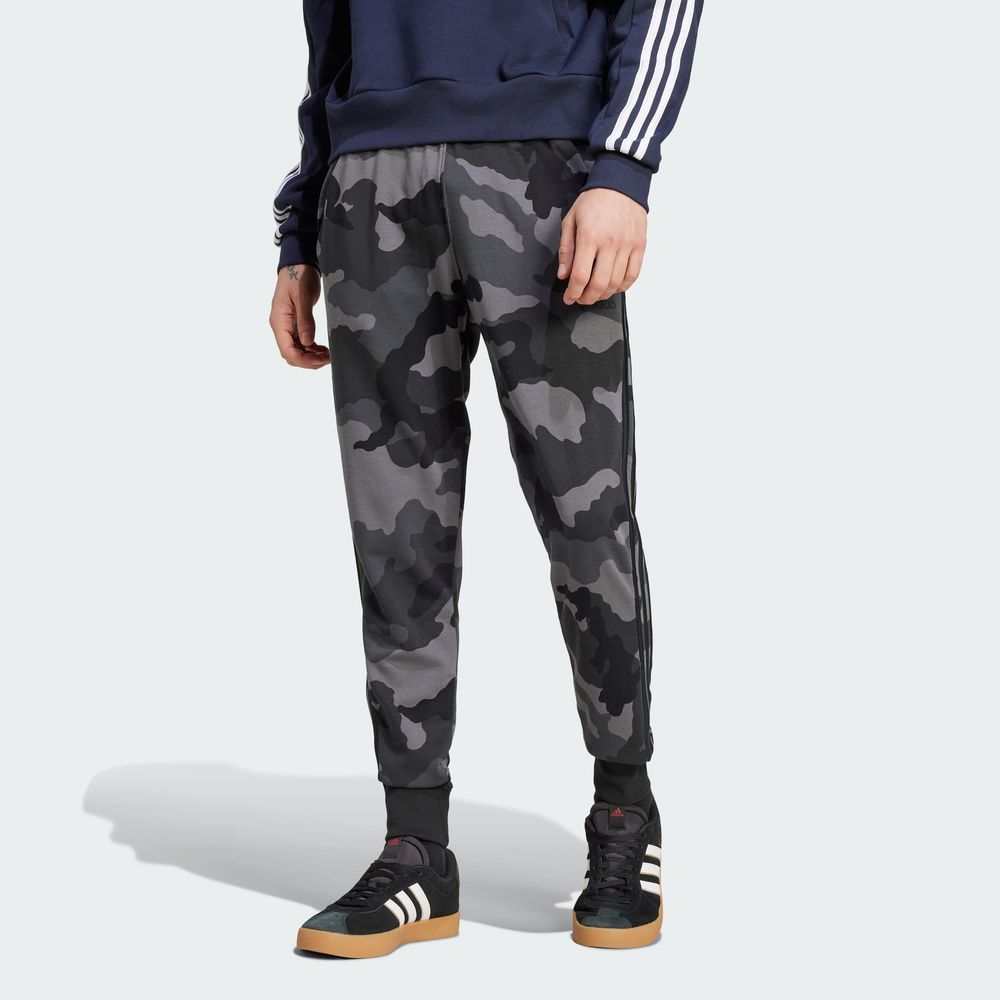 Foto 5 pulgar | Pants Seasonal Essentials Camuflaje Adidas Negro Hombre