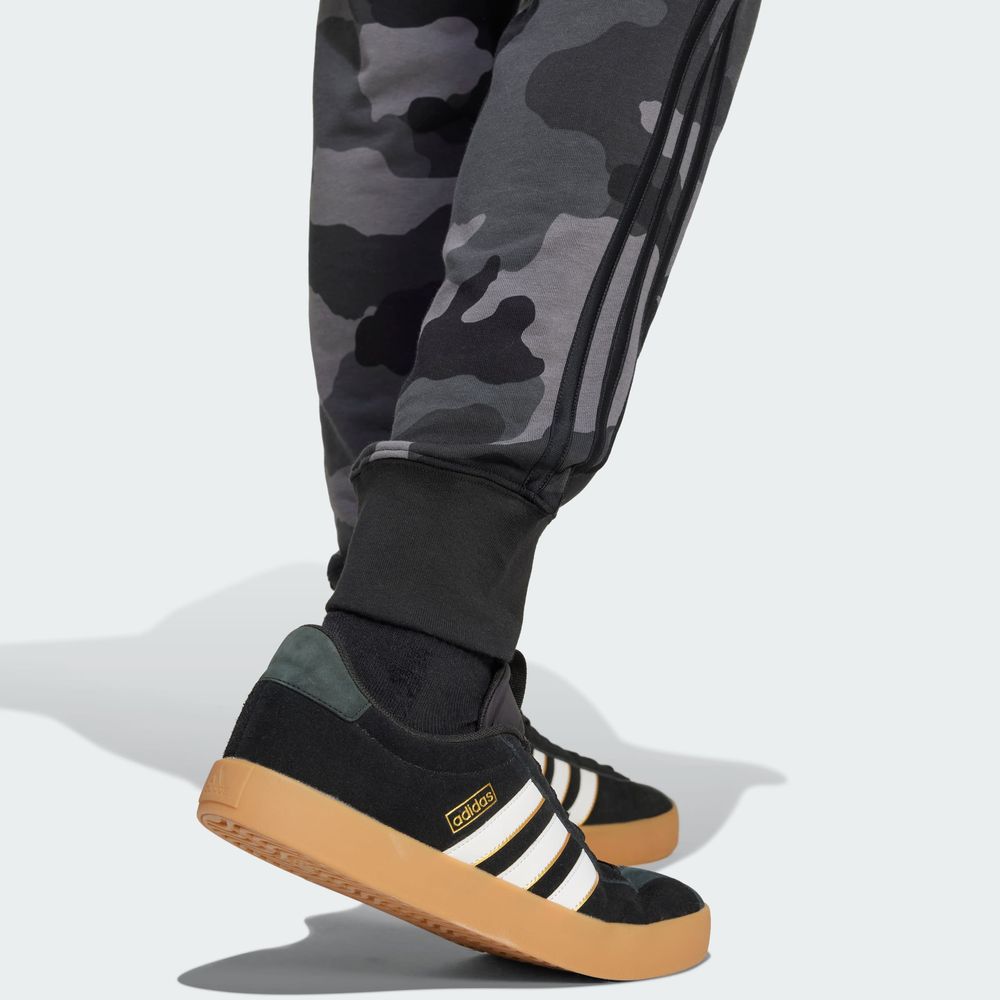 Foto 9 pulgar | Pants Seasonal Essentials Camuflaje Adidas Negro Hombre