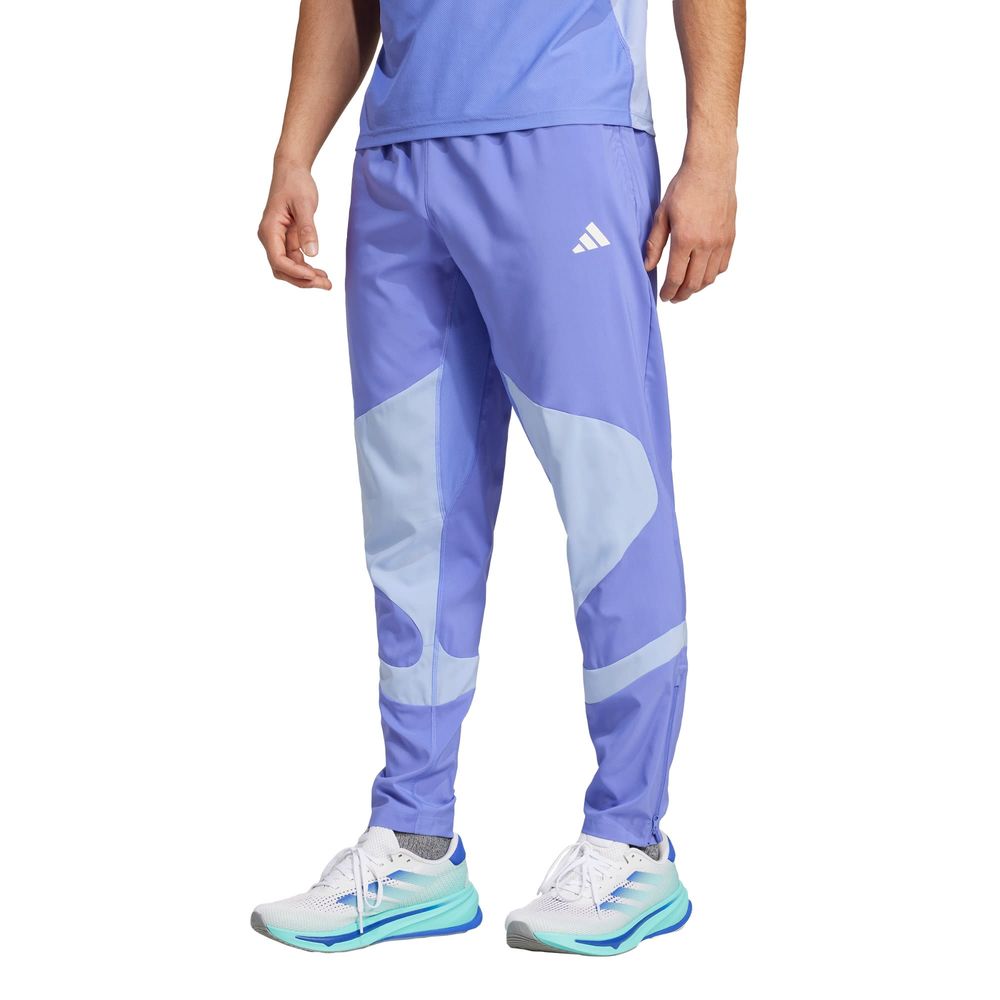 Foto 3 pulgar | Pants Own The Run Aeroready Adidas Azul Hombre