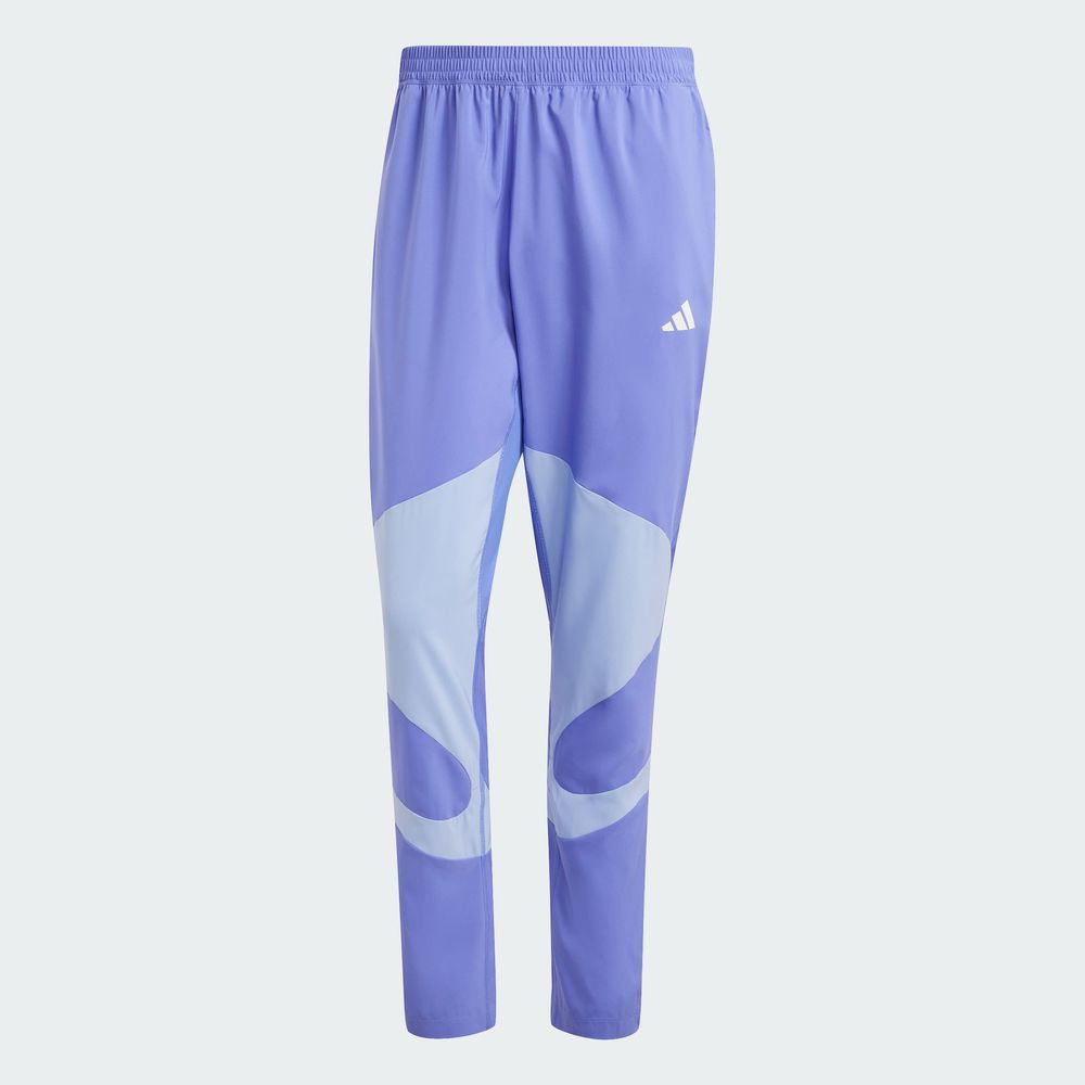 Foto 4 pulgar | Pants Own The Run Aeroready Adidas Azul Hombre