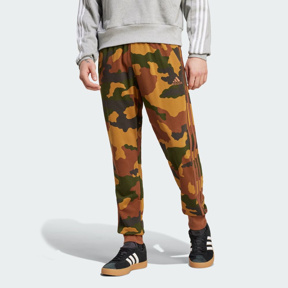 Foto 5 pulgar | Pants Seasonal Essentials Camuflaje Adidas Café Hombre