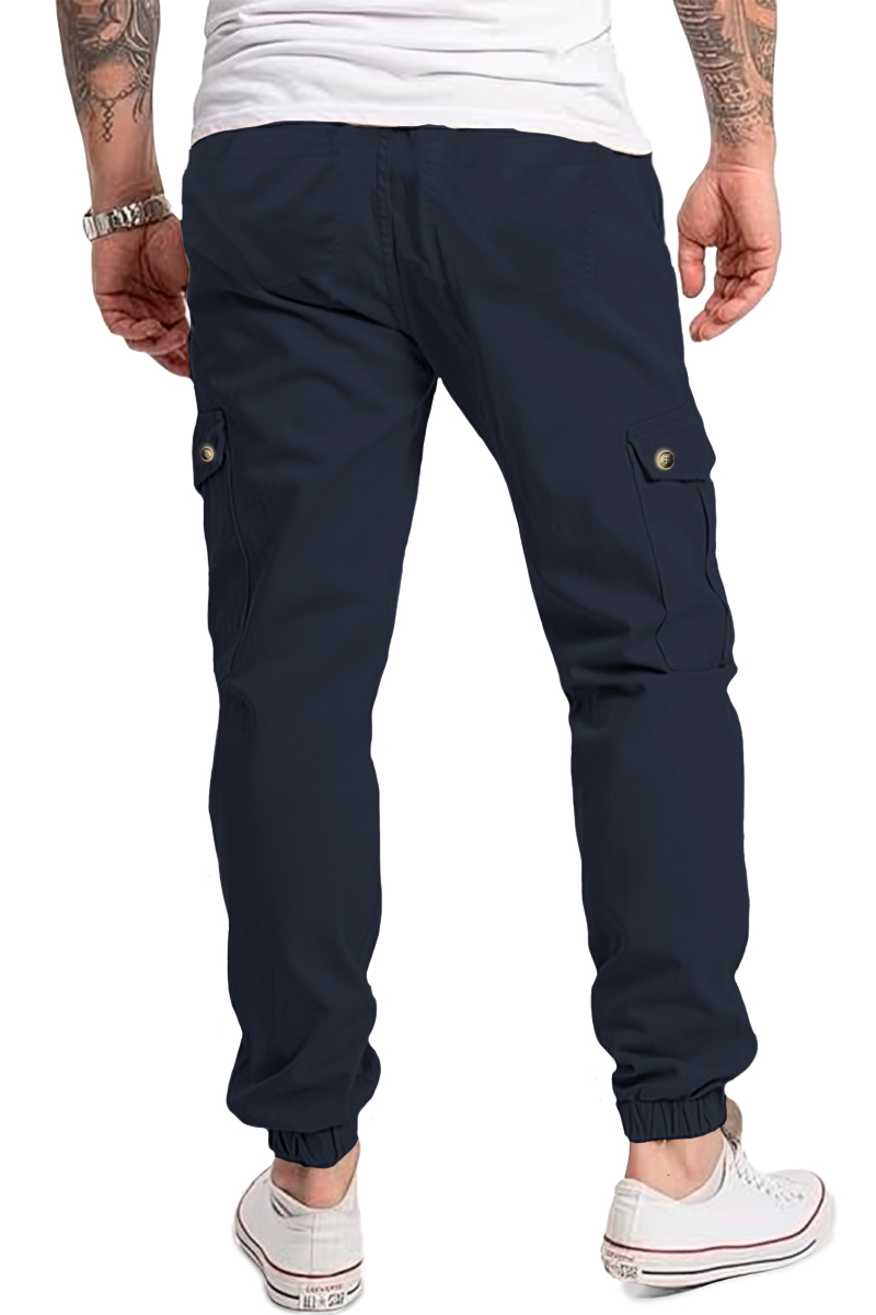 Foto 2 | Pantalón Cargo Strech Azul para Hombre