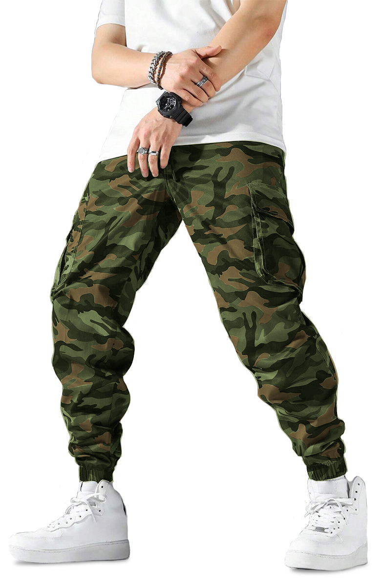 Foto 4 pulgar | Pantalón Cargo Jogger Bolsas Skinny Camuflaje Hombre Shendy Vendy