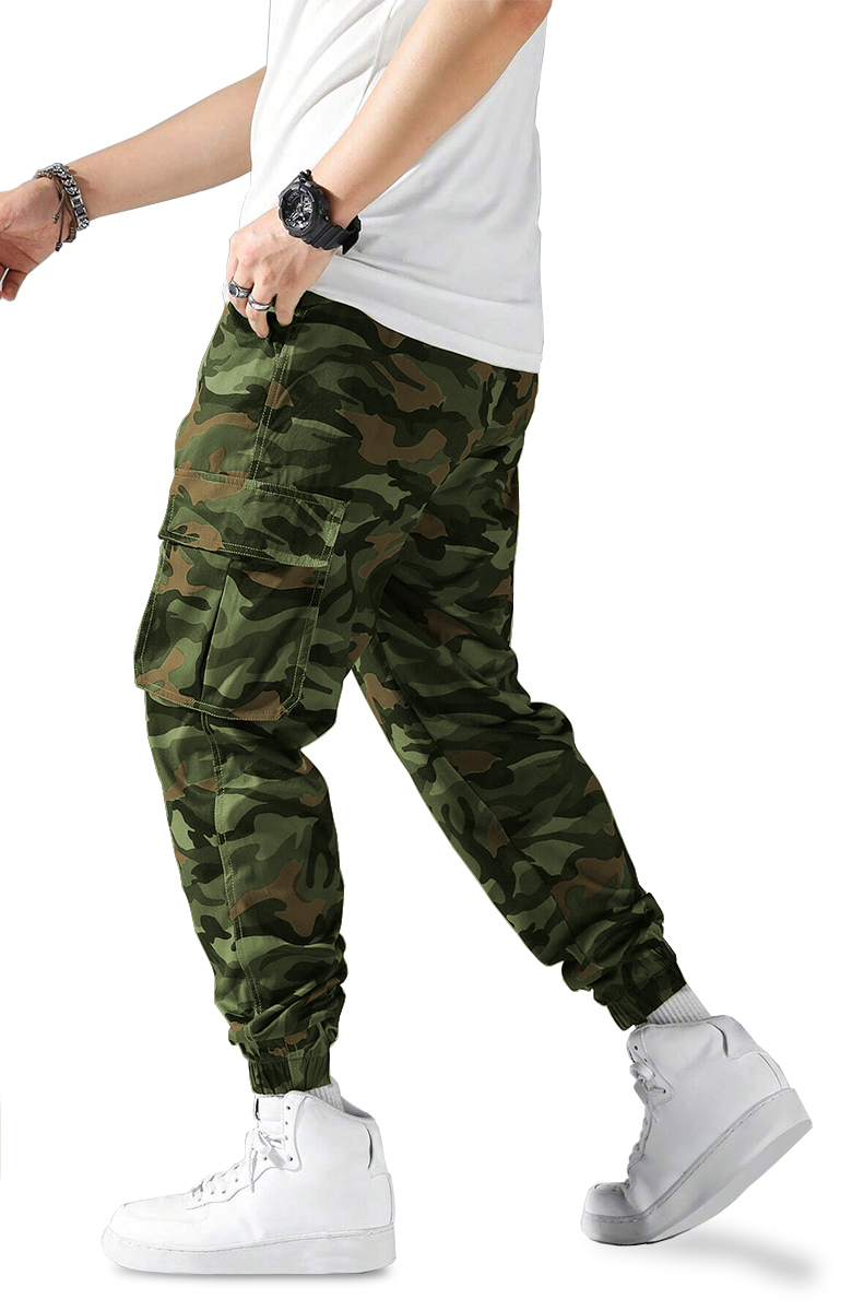 Foto 5 pulgar | Pantalón Cargo Jogger Bolsas Skinny Camuflaje Hombre Shendy Vendy