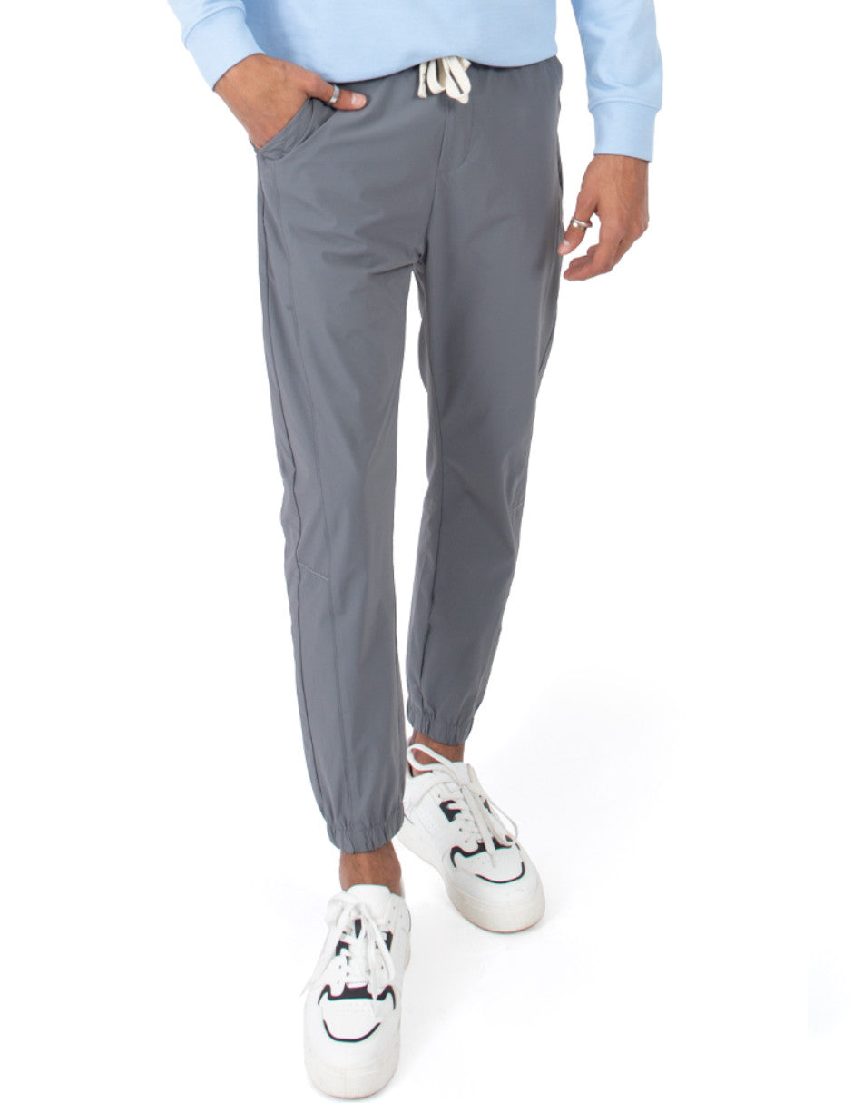 Pantalón Para Hombre Quarry Liso Con Jareta Y Resorte