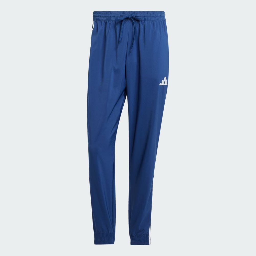 Foto 4 pulgar | Pants Essentials 3 Franjas Tejidos Adidas Azul Hombre