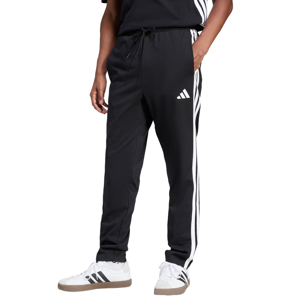 Foto 3 pulgar | Pants Essentials 3 Tiras Single Jersey Adidas Negro para Hombre