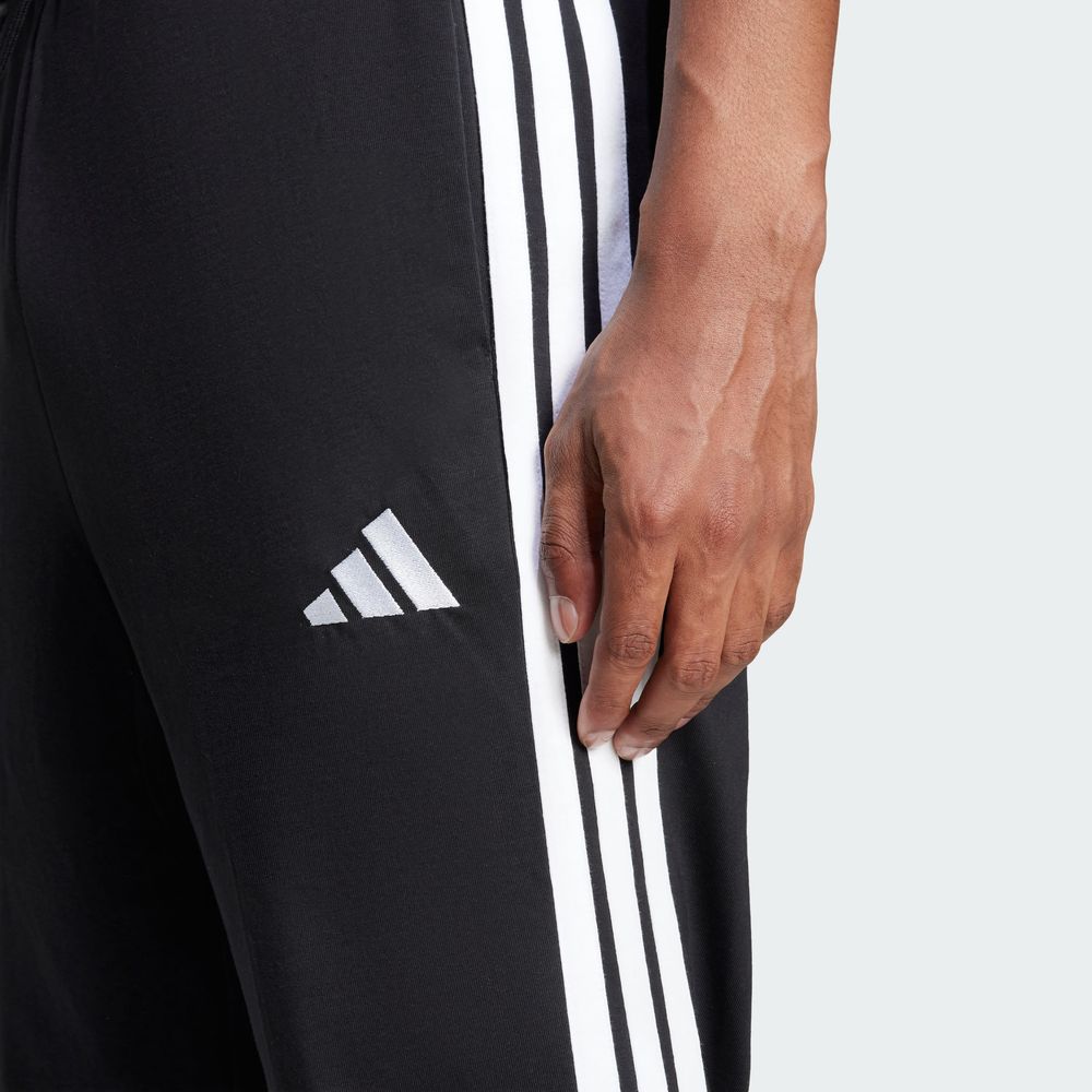 Foto 8 pulgar | Pants Essentials 3 Tiras Single Jersey Adidas Negro para Hombre