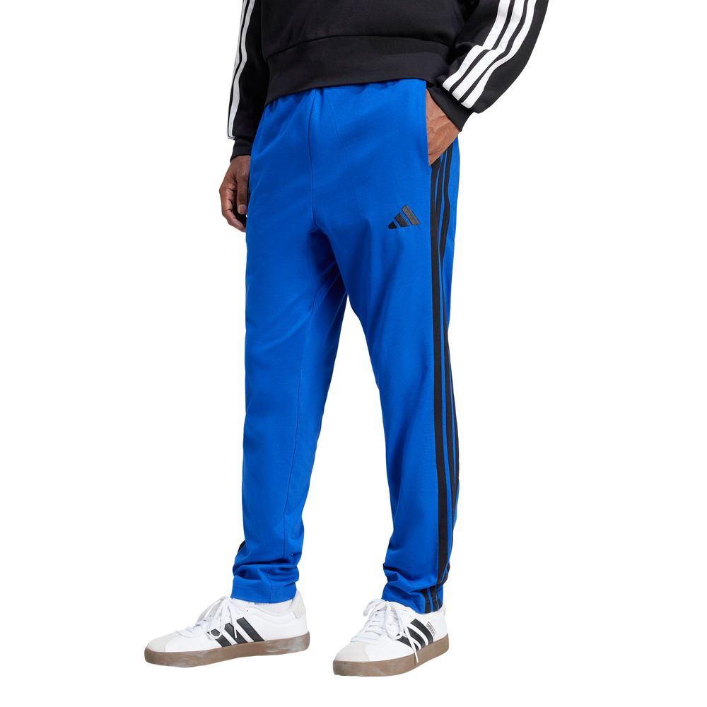 Foto 3 pulgar | Pants Essentials 3 Tiras Single Jersey Adidas Azul Hombre