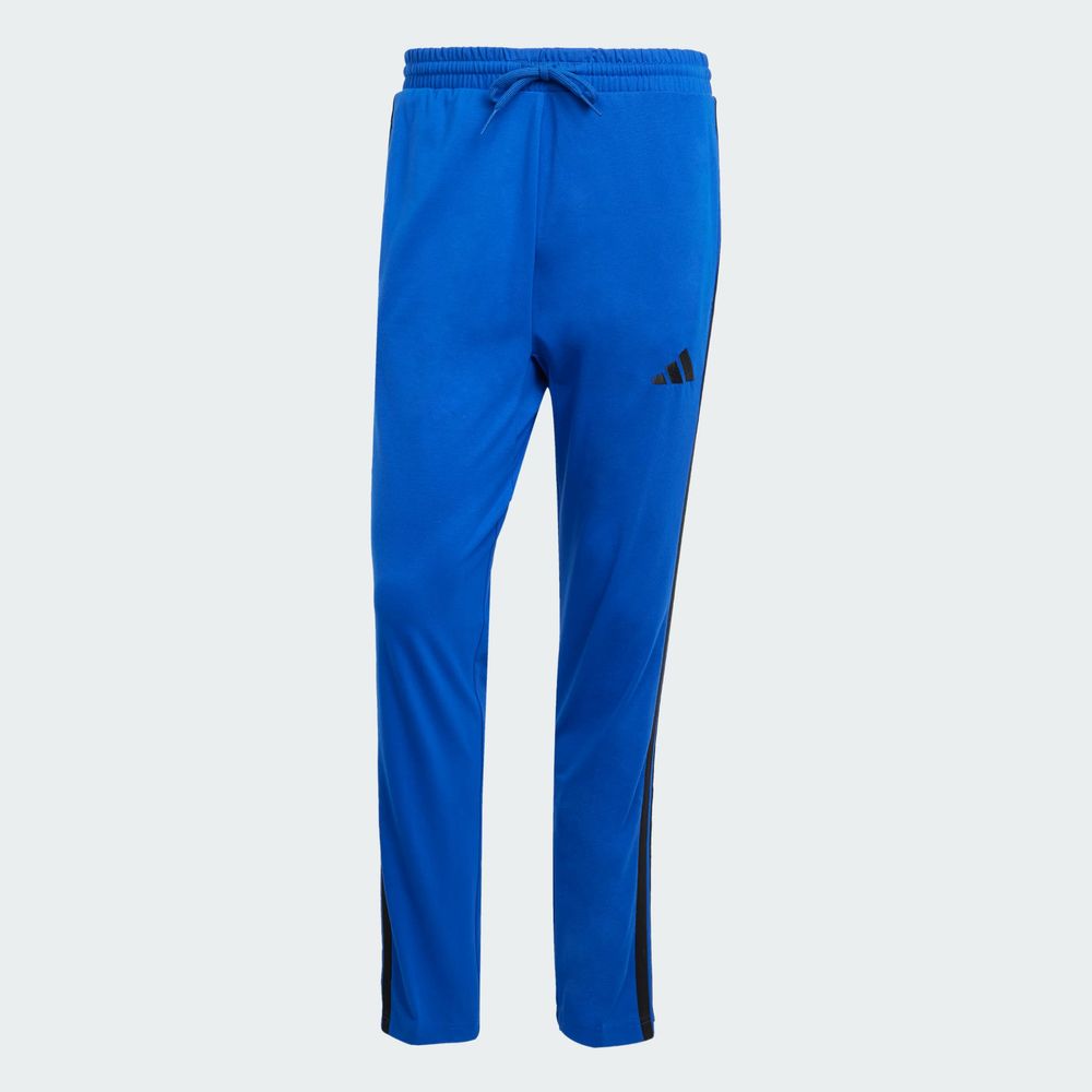 Foto 4 pulgar | Pants Essentials 3 Tiras Single Jersey Adidas Azul Hombre