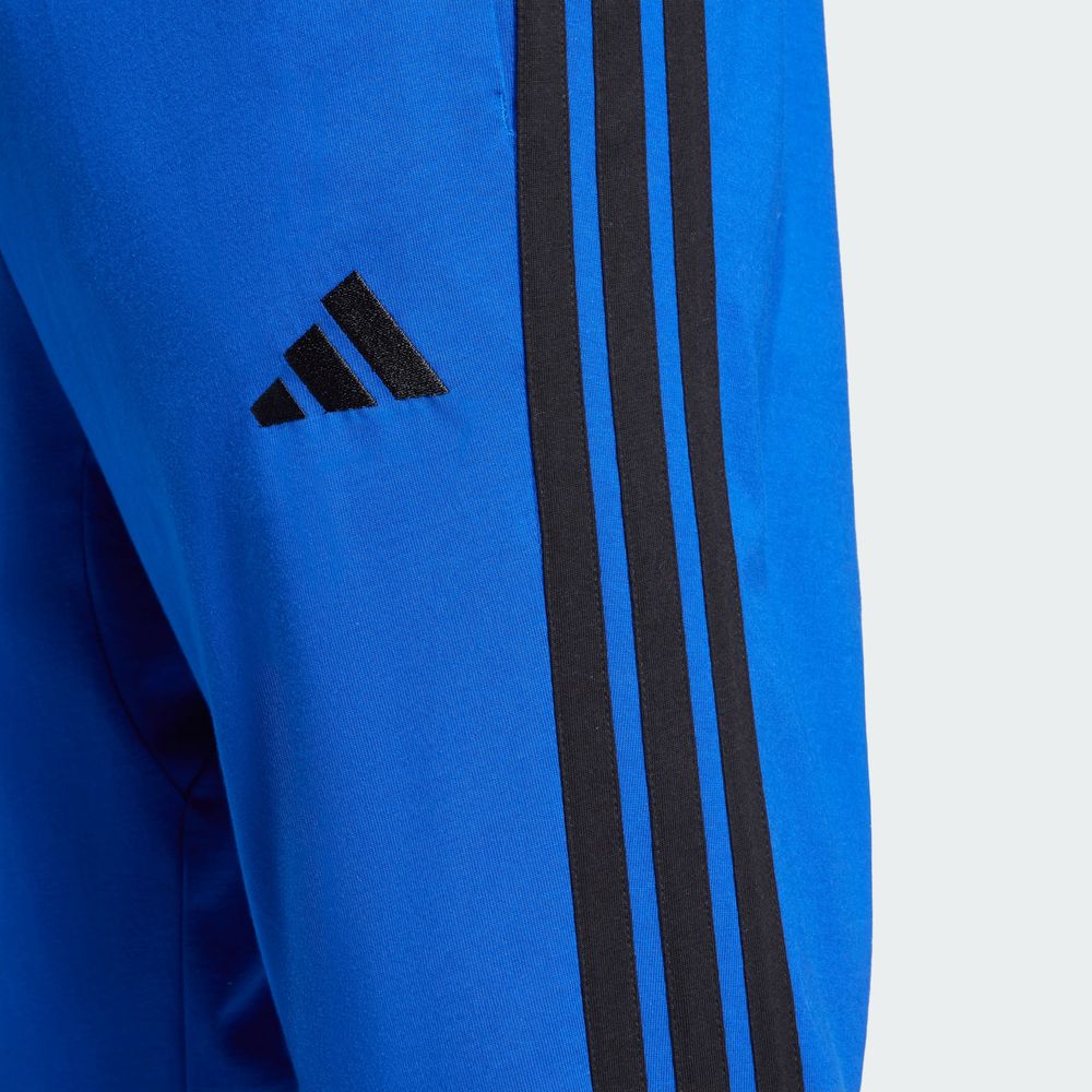 Foto 7 pulgar | Pants Essentials 3 Tiras Single Jersey Adidas Azul Hombre