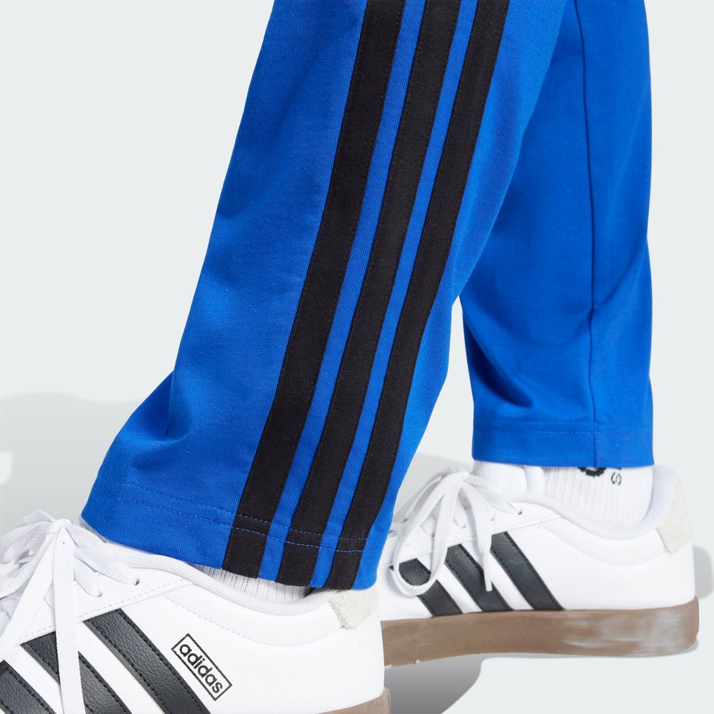 Foto 8 pulgar | Pants Essentials 3 Tiras Single Jersey Adidas Azul Hombre