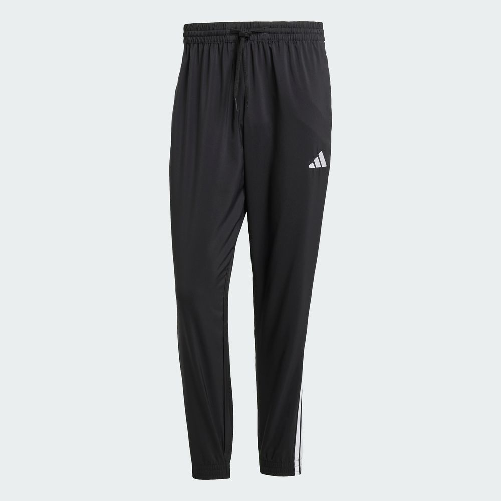 Foto 4 pulgar | Pants Essentials 3 Franjas Tejidos Adidas Negro Hombre