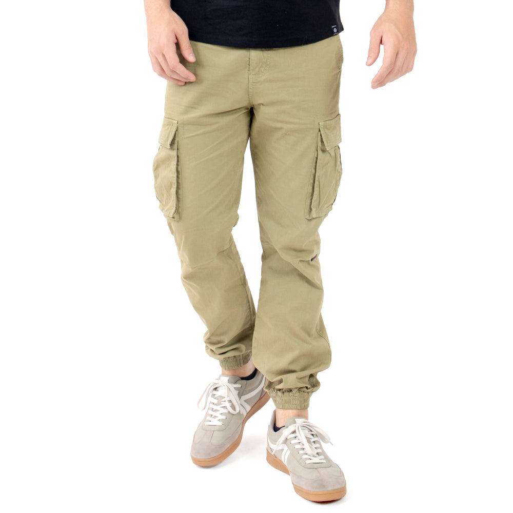 Pantalón Jogger con Tapas Laterales Quarry Verde Olivo para Hombre