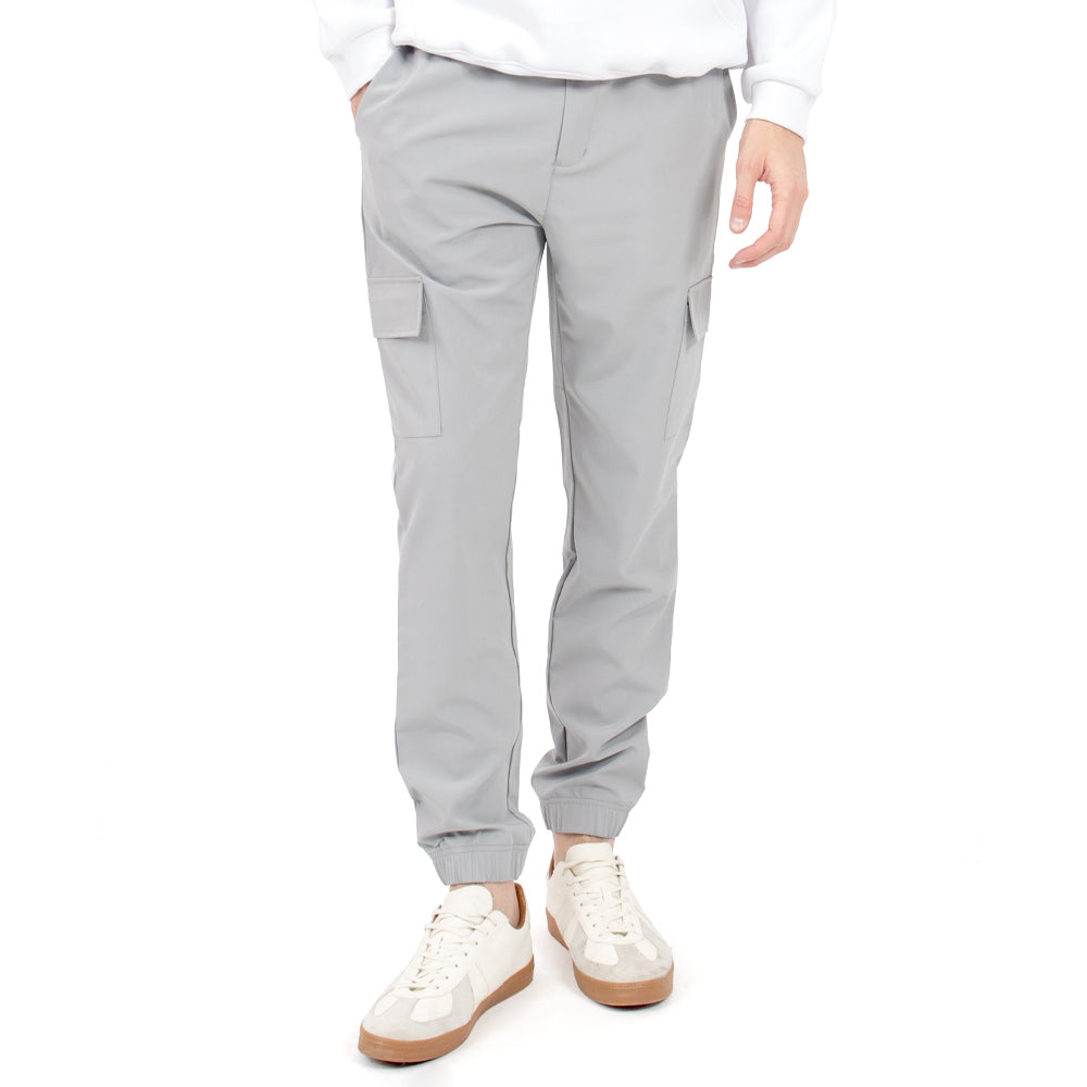 Pantalón Jogger Cargo de Nylon Quarry Gris para Hombre