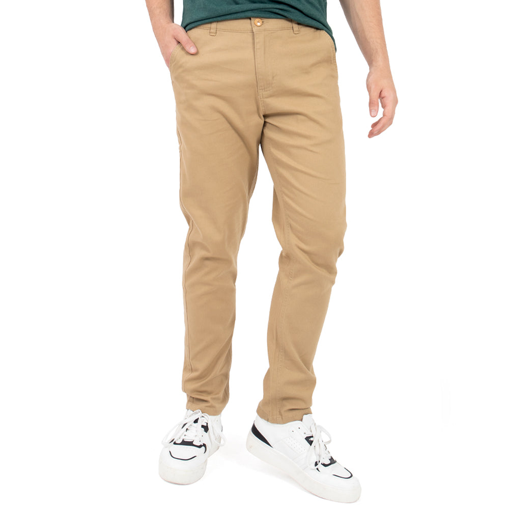 Pantalón Para Hombre Liso Chino Quarry Color Khaki