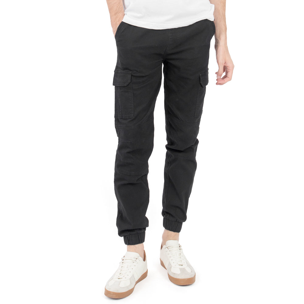 Pantalón Para Hombre Jogger Cargo Slim Fit Quarry Color Negro