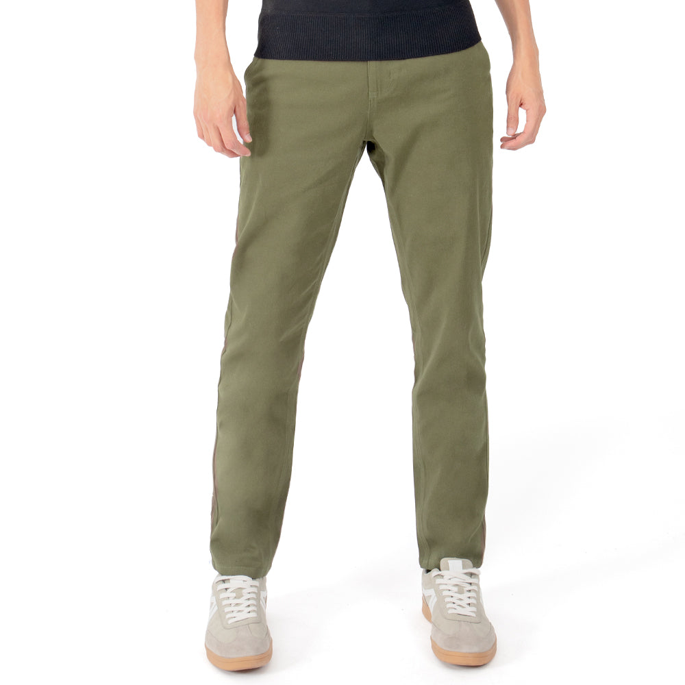 Pantalón Para Hombre Liso Chino Quarry Color Verde Olivo