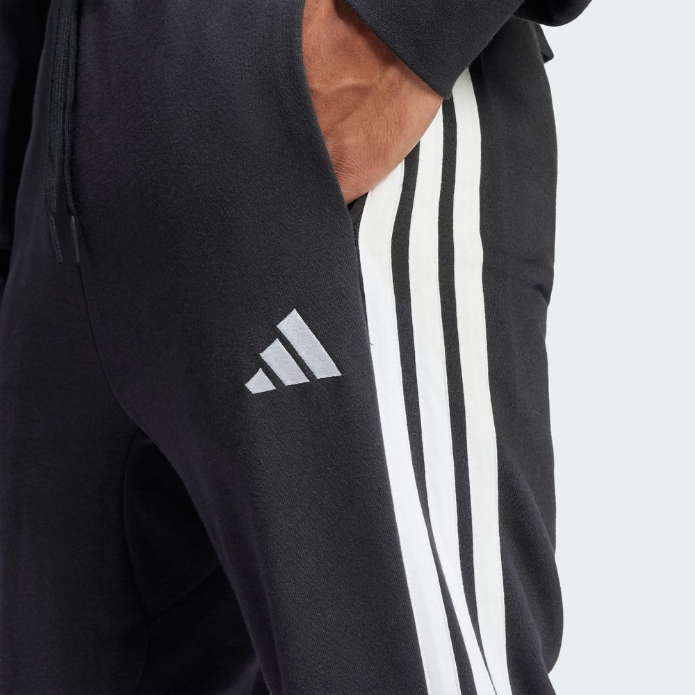 Foto 7 | Pants Essentials French Terry 3 Franjas Adidas Negro Hombre