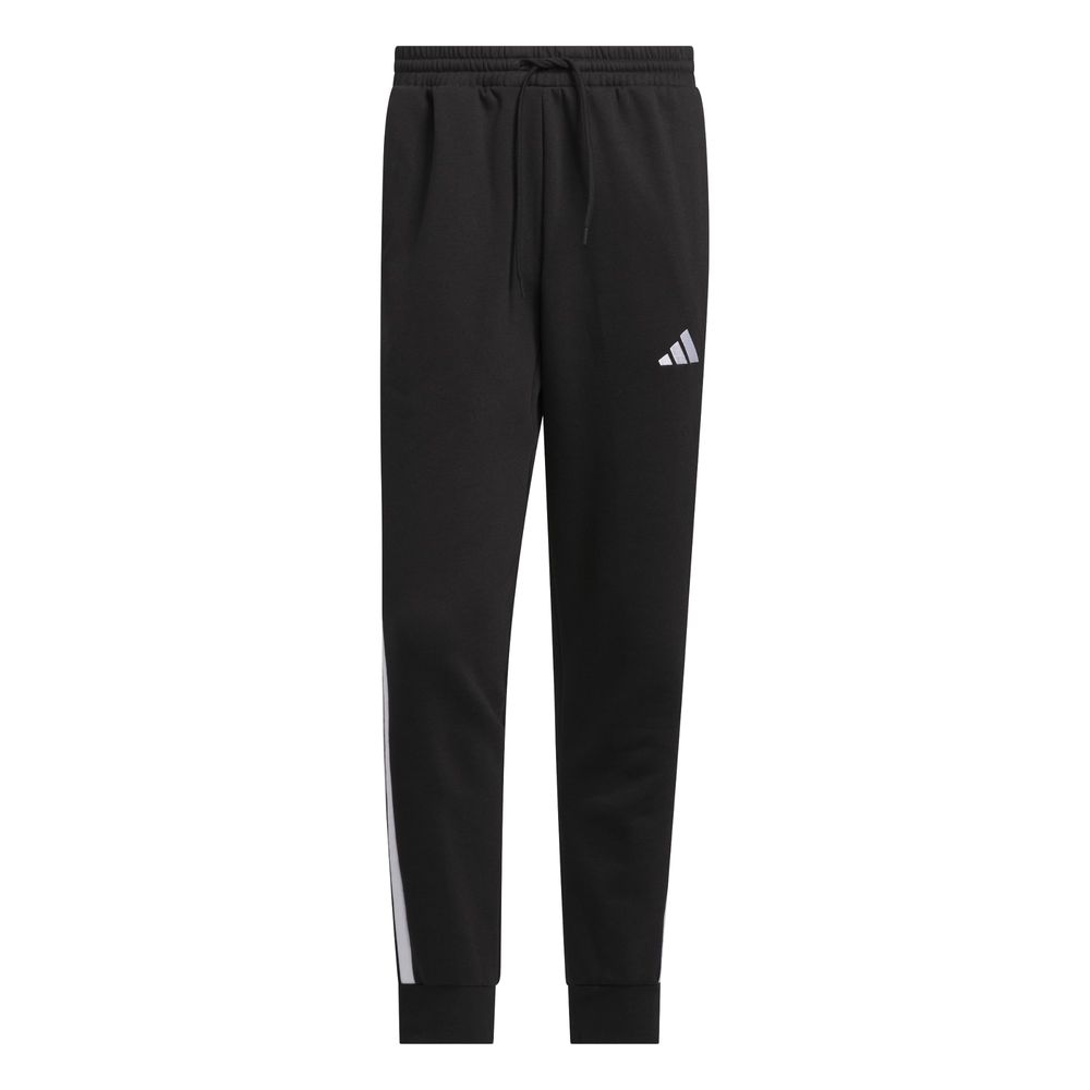 Foto 1 | Pants Essentials Fleece 3 Franjas Adidas Negro Hombre