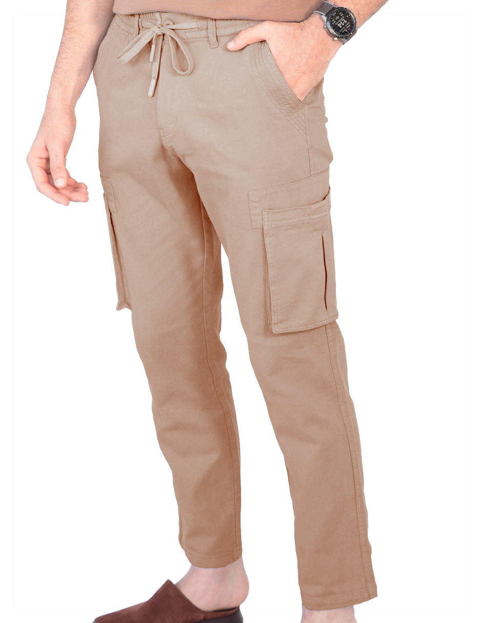 Foto 3 pulgar | Pantalon Jogger Roosevelt French-le2404 Camello