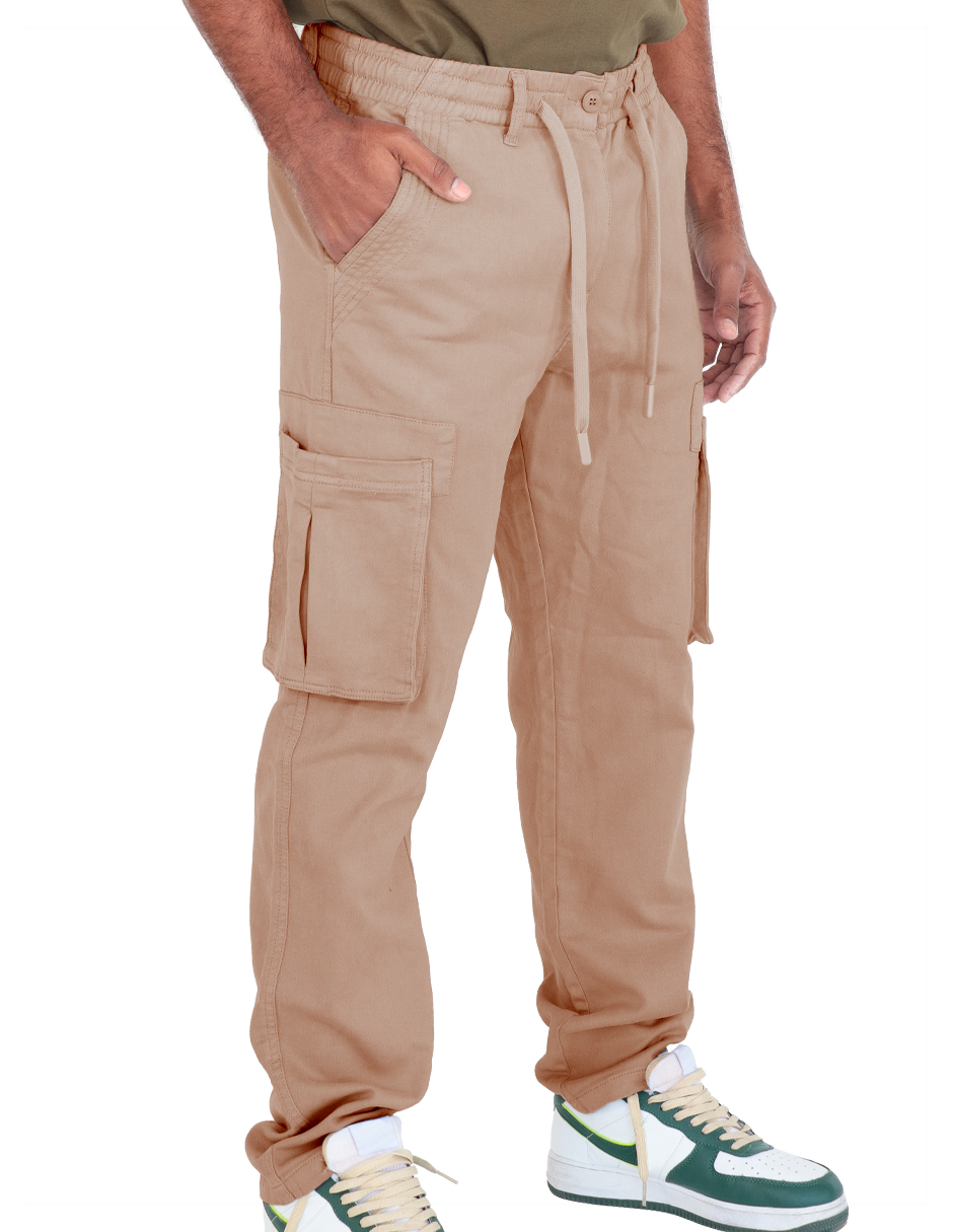 Foto 4 pulgar | Pantalon Jogger Roosevelt French-le2404 Camello