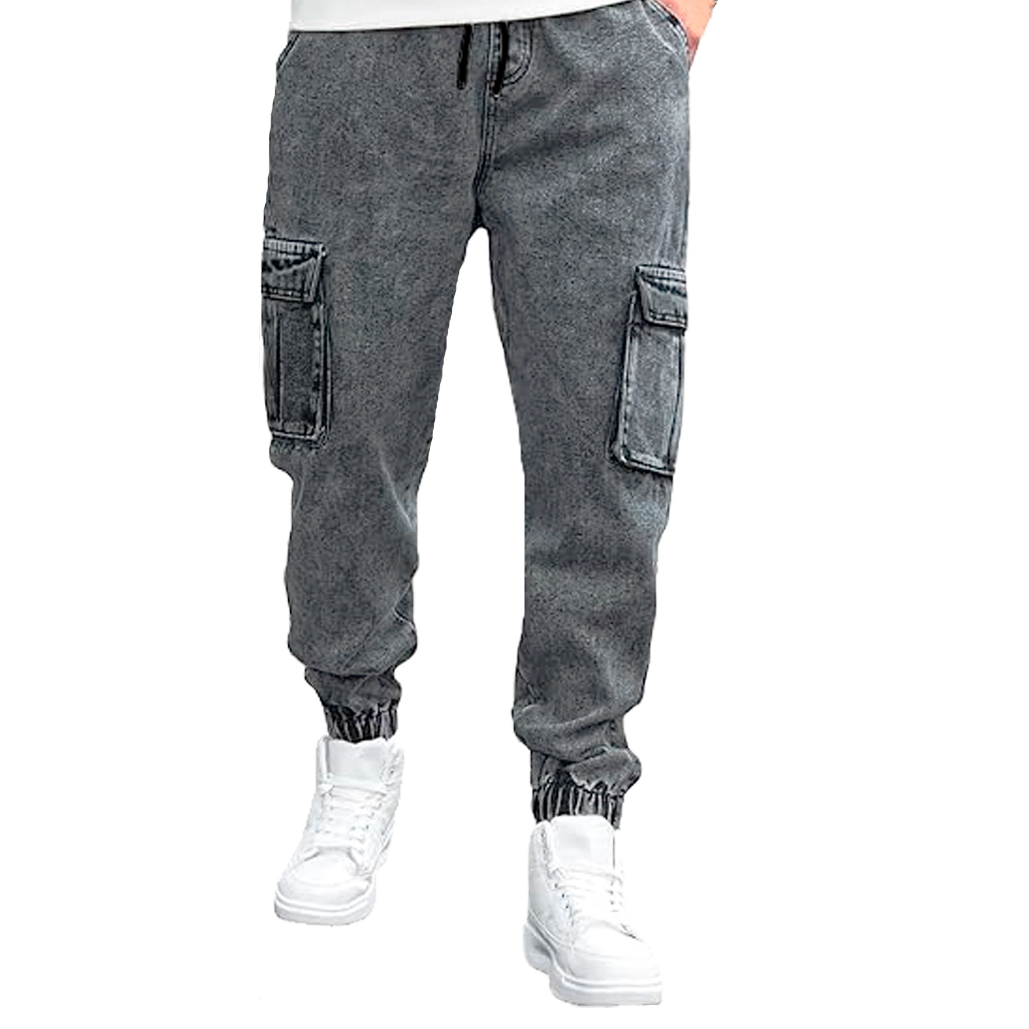 Foto 1 | Pantalón Jogger Britos Jeans Hombre Mezclilla Gris 803520