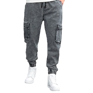 Foto 1 | Pantalón Jogger Britos Jeans Hombre Mezclilla Gris 803520