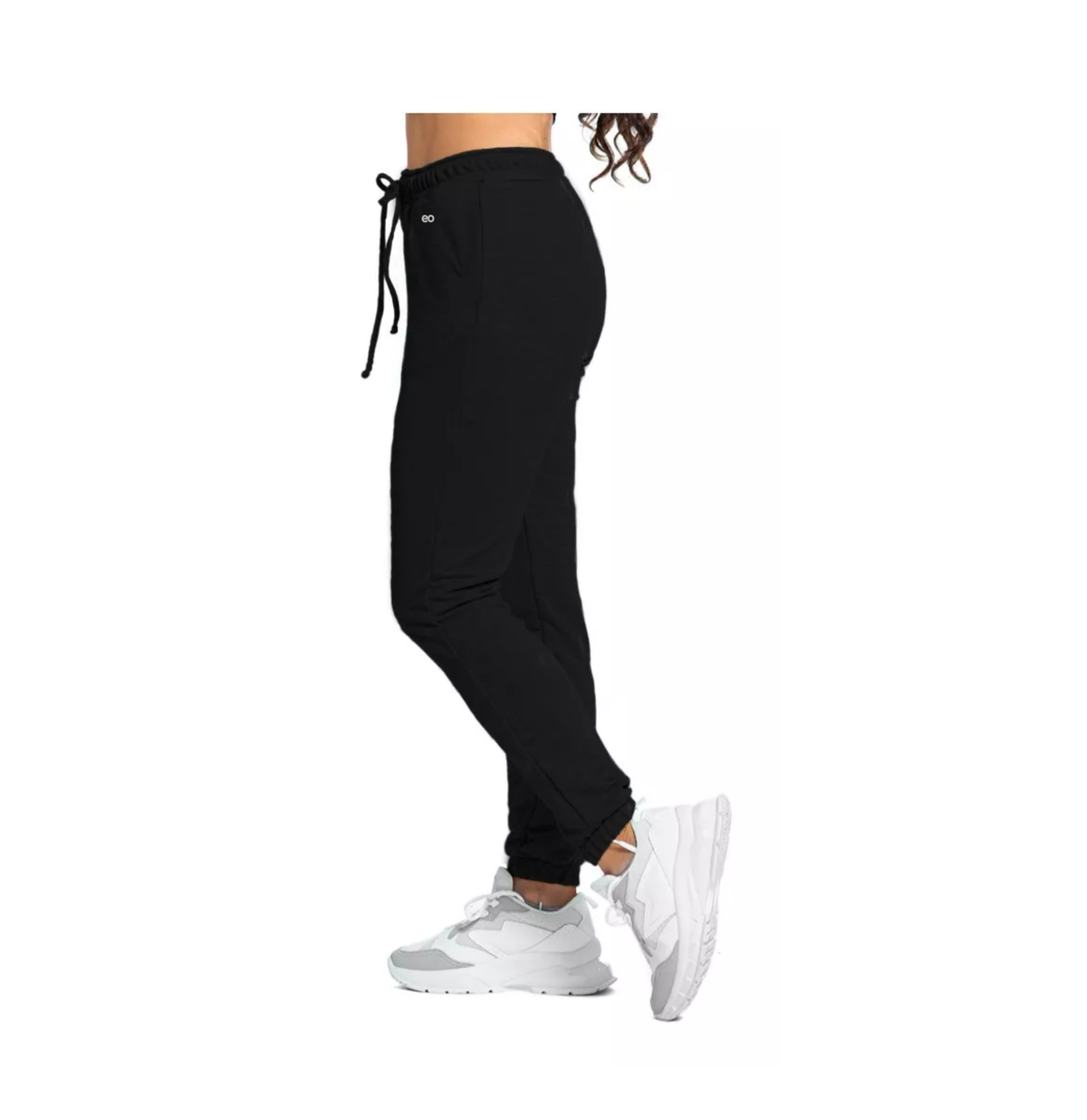 Foto 2 | Pants Jogger Dama Slim Fit Talla Mediana Eo Safe Imports Esi-15336 Negro
