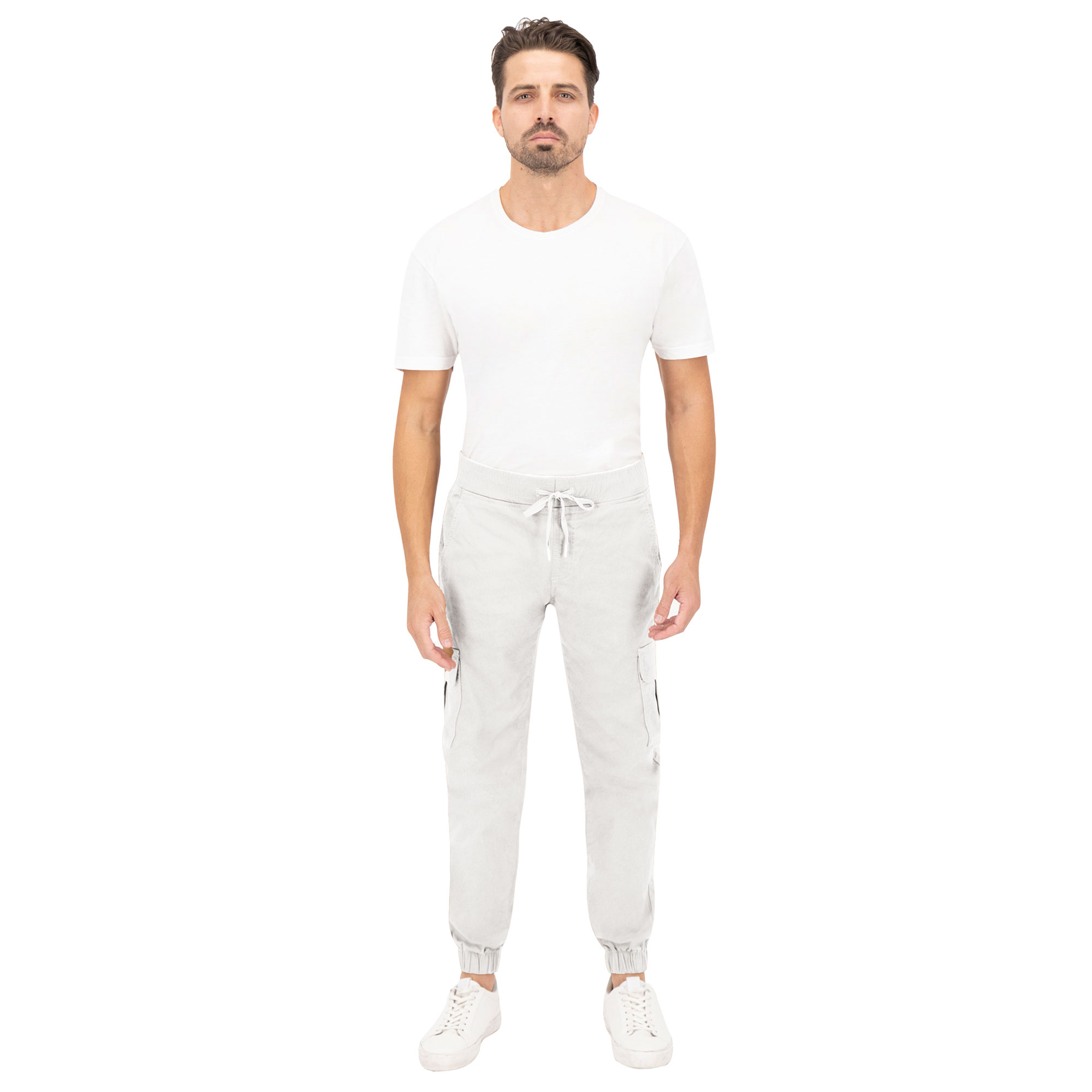 Foto 4 pulgar | Pantalón Jogger Britos 803441 Blanco para Hombre