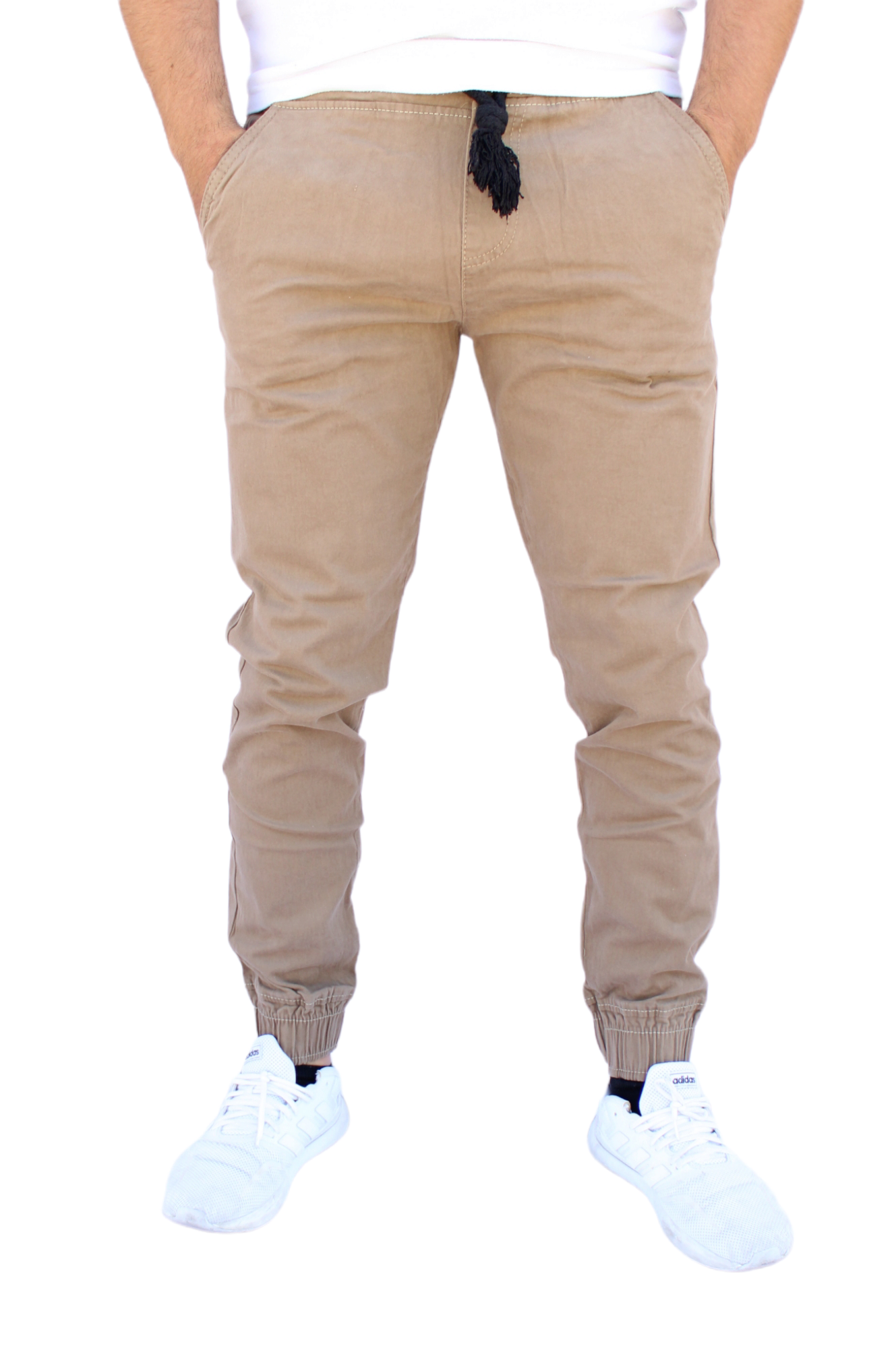 Foto 1 | Pantalón Jogger Liso Caqui John Silver