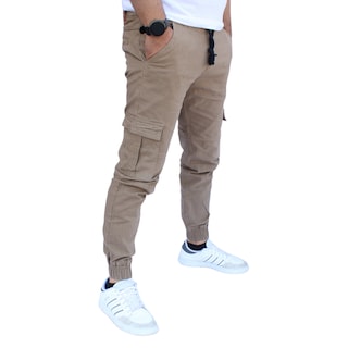 Foto 2 | Pantalón Jogger Cargo Caqui John Silver