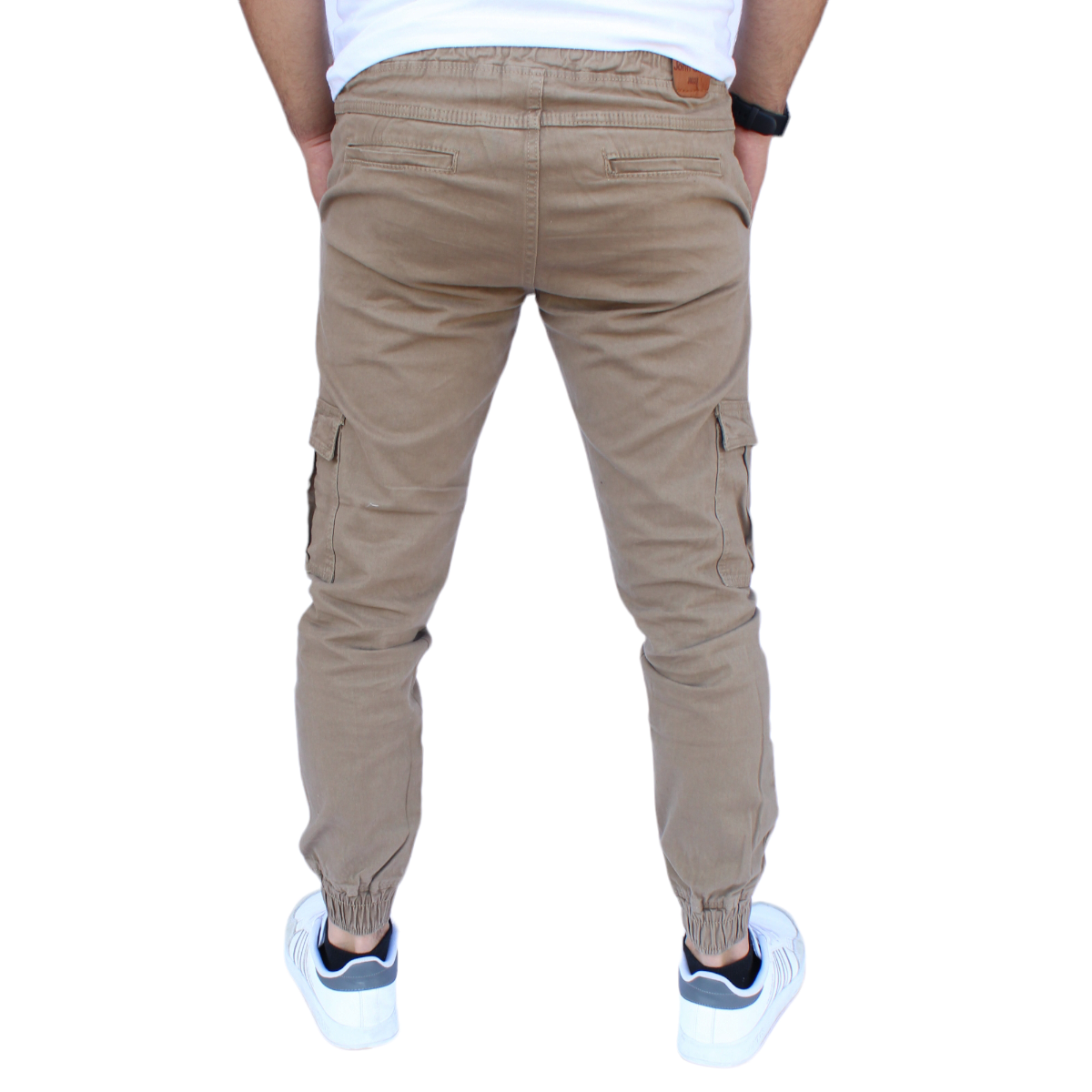 Foto 3 | Pantalón Jogger Cargo Caqui John Silver