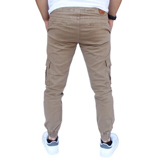 Foto 3 | Pantalón Jogger Cargo Caqui John Silver
