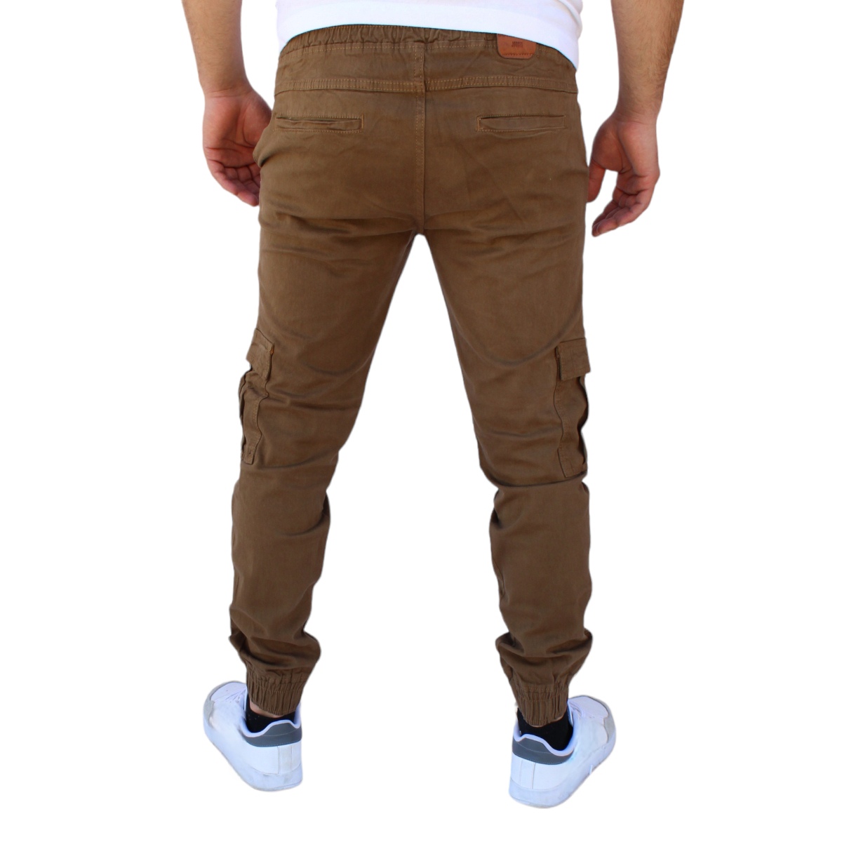 Foto 4 pulgar | Pantalón Jogger Cargo Caqui Obscuro John Silver