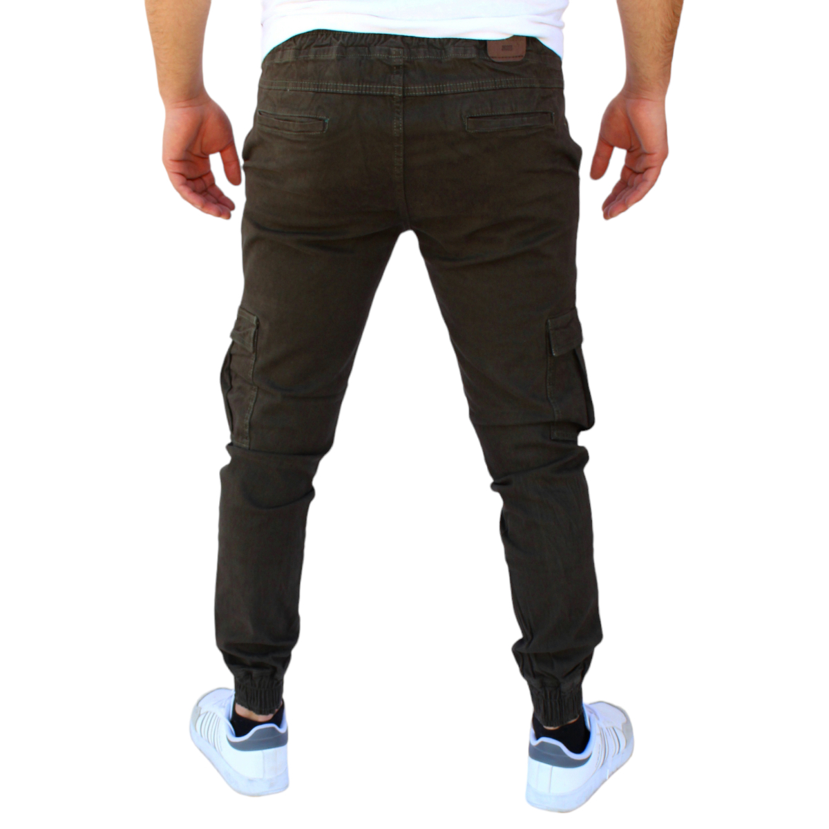 Foto 4 pulgar | Pantalón Jogger Cargo Verde Militar John Silver