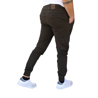 Foto 4 | Pantalón Jogger Cargo Verde Militar John Silver