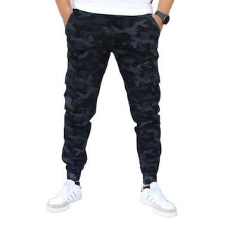 Foto 2 | Pantalón Jogger Cargo Camuflaje Negro John Silver