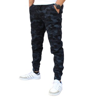 Foto 3 | Pantalón Jogger Cargo Camuflaje Negro John Silver
